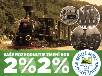 2% - 3% pre detskú železnicu