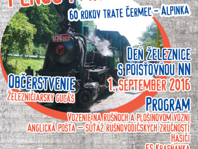 Deň železnice 2016 - 60. výročie trate