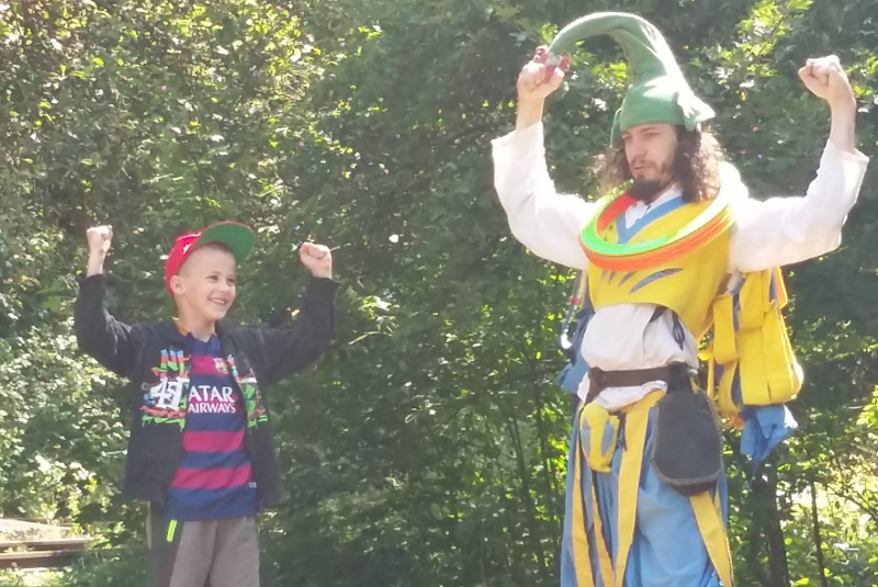  Šašo na detskej železnici