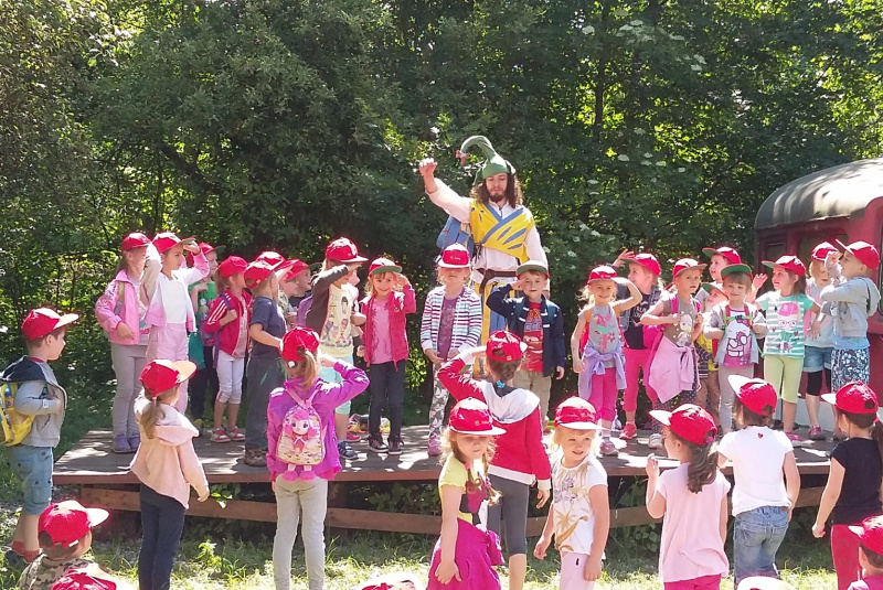  Šašo na detskej železnici