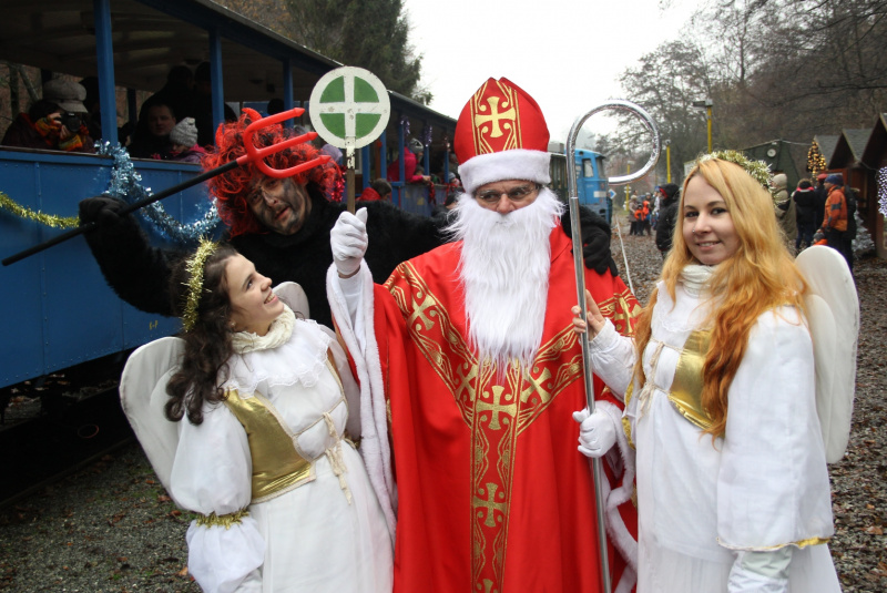  Mikuláš na detskej železnici