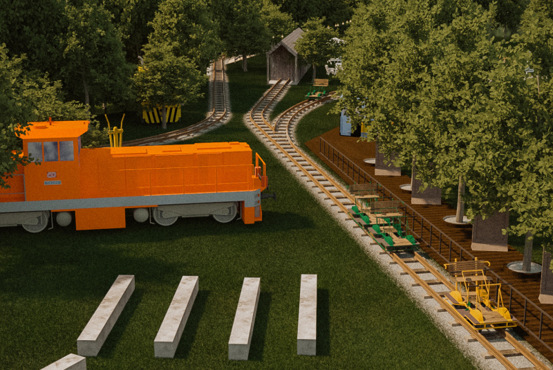 Prvý drezinový ovál na Slovensku Prvý drezinový ovál na Slovensku