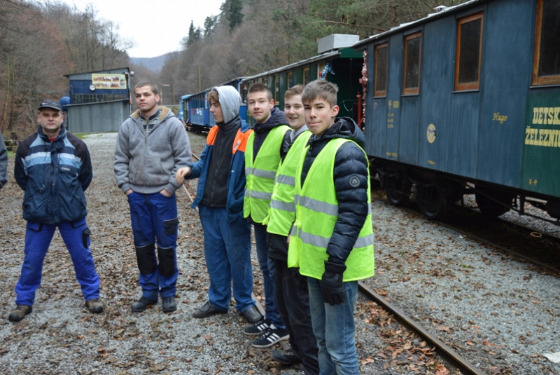 Mikuláš na detskej železnici Mikuláš na detskej železnici