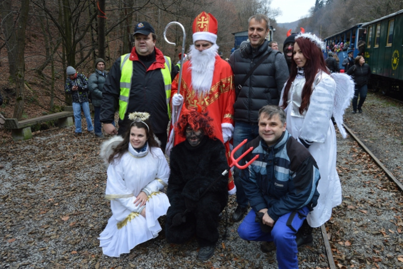 Mikuláš na detskej železnici Mikuláš na detskej železnici