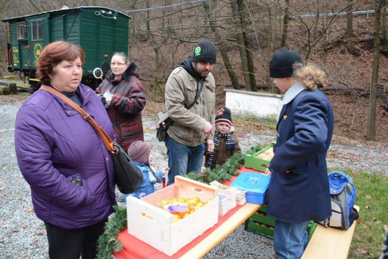 Mikuláš na detskej železnici Mikuláš na detskej železnici