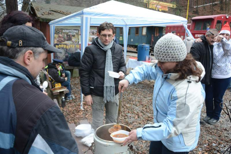Mikuláš na detskej železnici Mikuláš na detskej železnici
