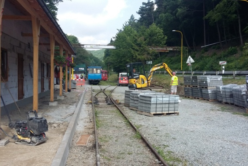 Výstavba nového nástupišťa Výstavba nového nástupišťa