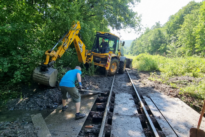  Zaplavená trať detskej železnice