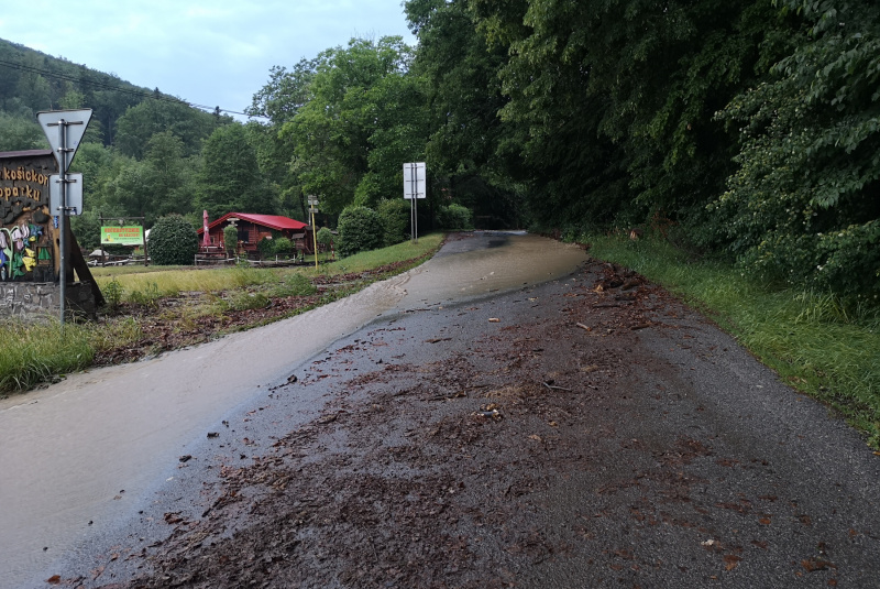  Zaplavená trať detskej železnice