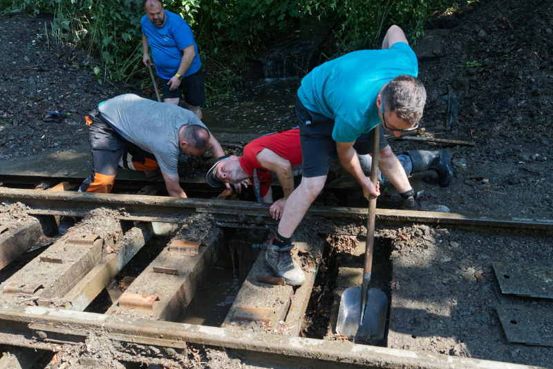  Zaplavená trať detskej železnice