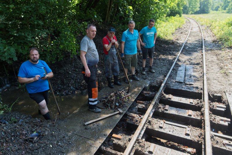  Zaplavená trať detskej železnice