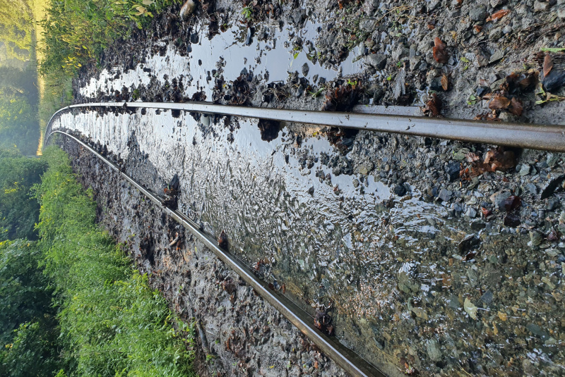  Zaplavená trať detskej železnice