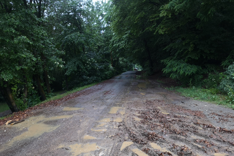  Zaplavená trať detskej železnice