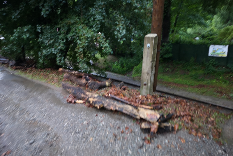  Zaplavená trať detskej železnice