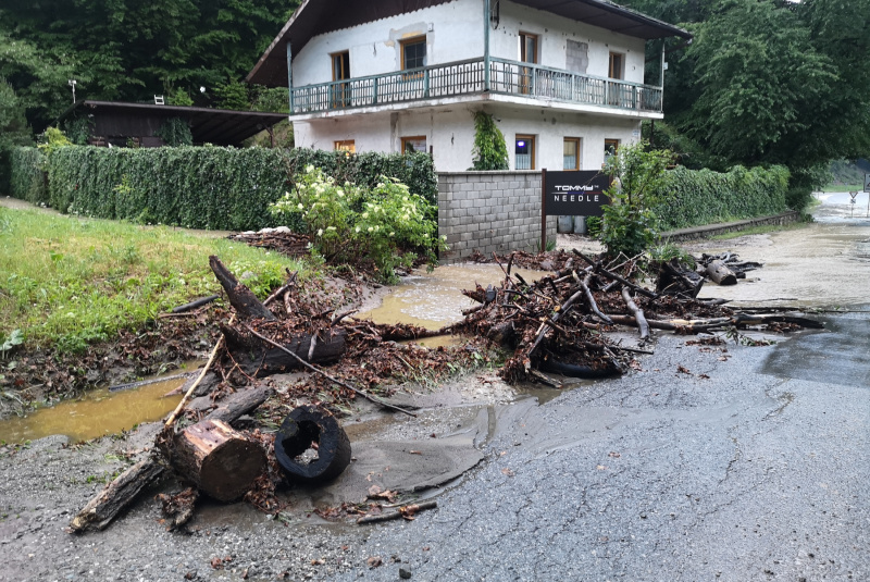  Zaplavená trať detskej železnice