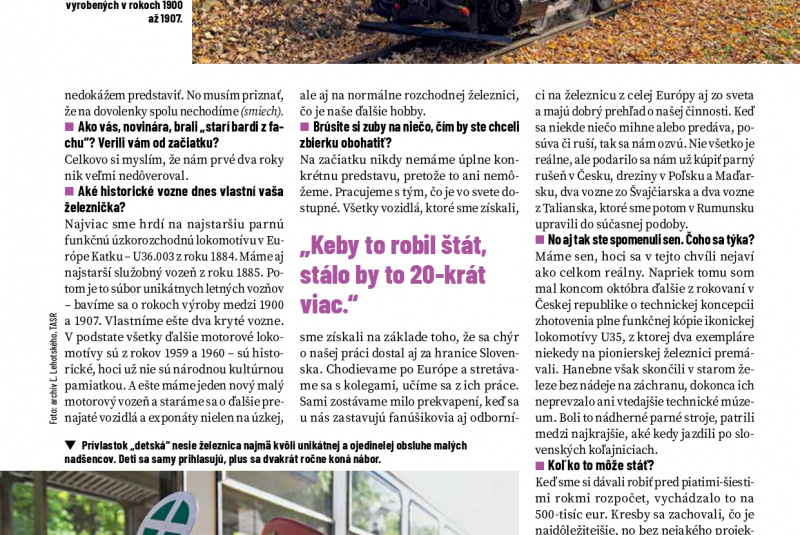 Správy / Do železničky som vtiahol celú rodinu - foto