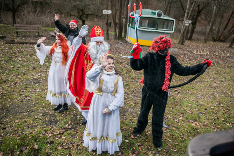 Mikuláš na detskej železnici 3.12.2016