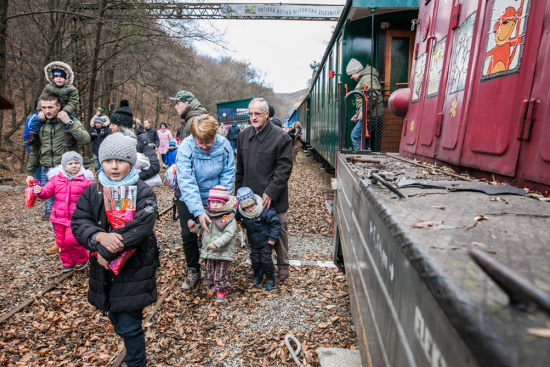 Mikuláš na detskej železnici 3.12.2016