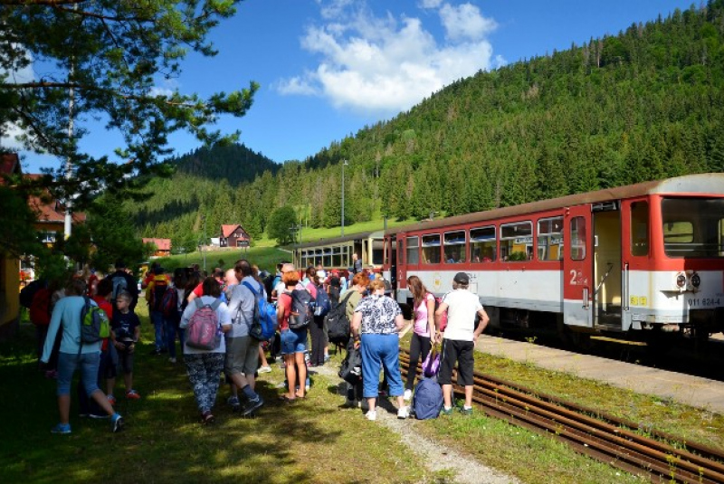 Vlakom za UNESCOM - Dobšinská jaskyňa 29.7.2017