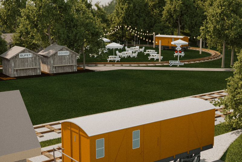 DREZINOVÝ OVÁL - vizualizácia DREZINOVÝ OVÁL - vizualizácia