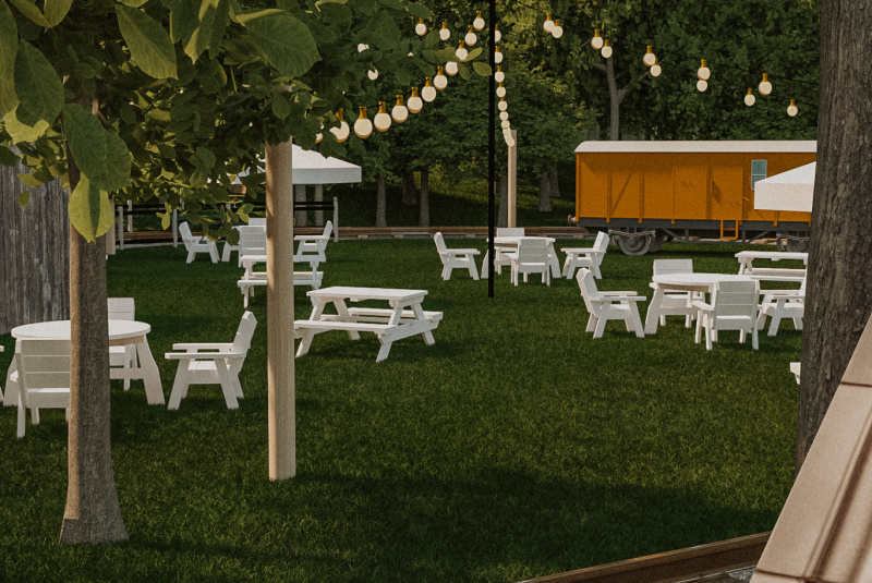 DREZINOVÝ OVÁL - vizualizácia DREZINOVÝ OVÁL - vizualizácia