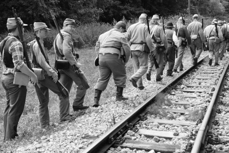 SEVER proti JUHU, rekonštrukcia slávnej bitky na detskej železni SEVER proti JUHU, rekonštrukcia slávnej bitky na detskej železni