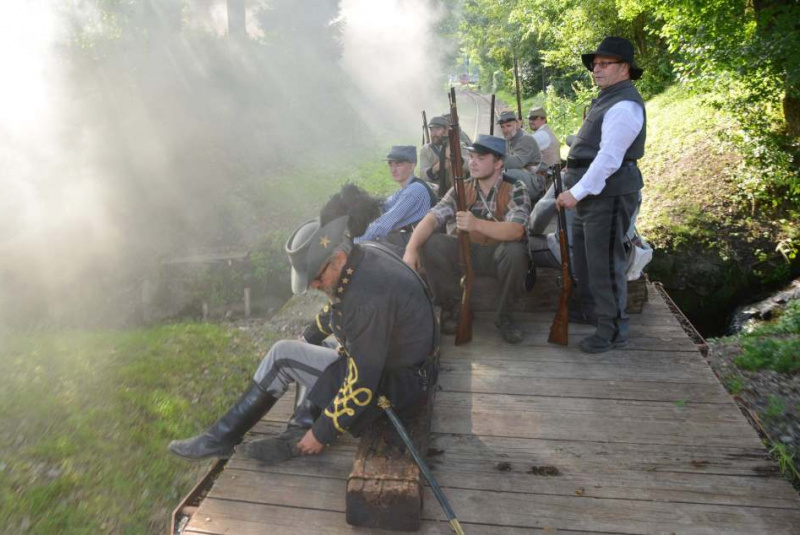 SEVER proti JUHU, rekonštrukcia slávnej bitky na detskej železni SEVER proti JUHU, rekonštrukcia slávnej bitky na detskej železni
