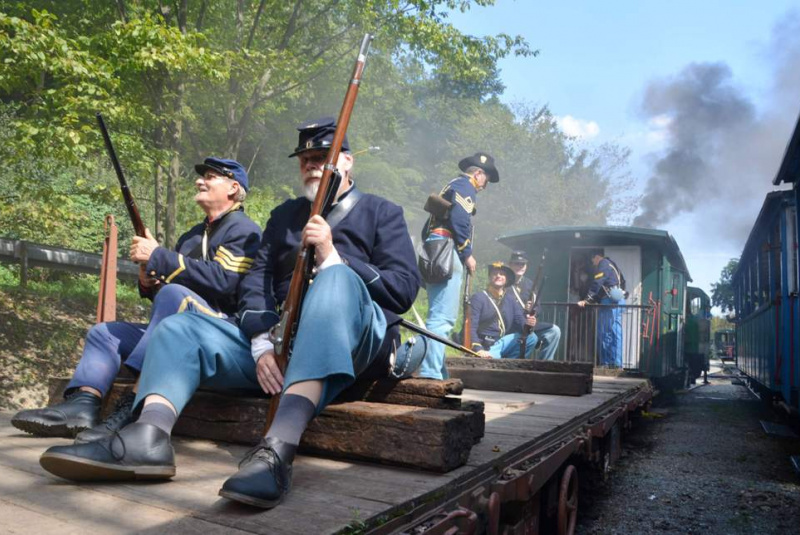 SEVER proti JUHU, rekonštrukcia slávnej bitky na detskej železni SEVER proti JUHU, rekonštrukcia slávnej bitky na detskej železni