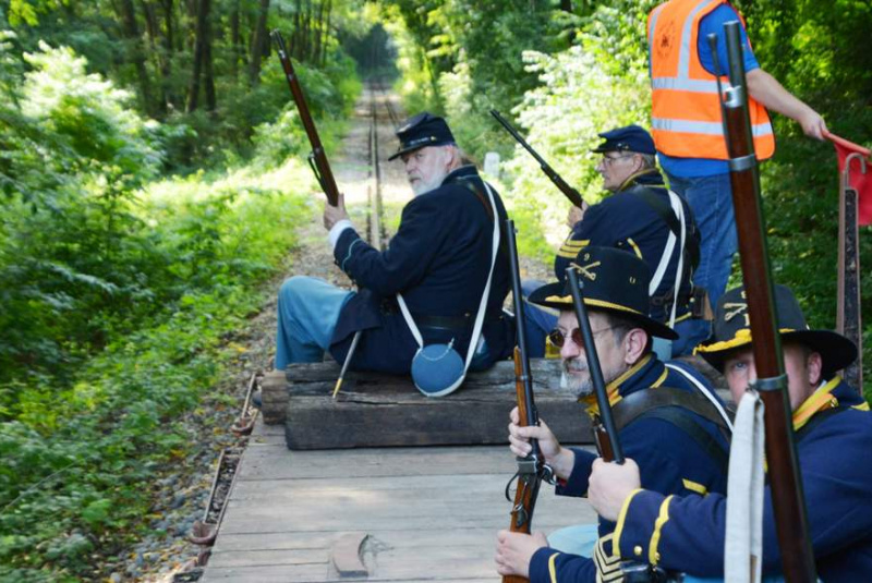 SEVER proti JUHU, rekonštrukcia slávnej bitky na detskej železni SEVER proti JUHU, rekonštrukcia slávnej bitky na detskej železni