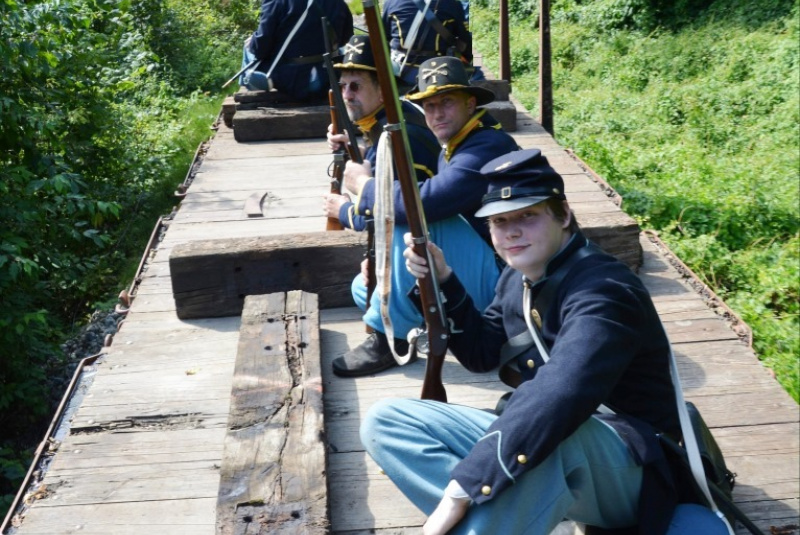 SEVER proti JUHU, rekonštrukcia slávnej bitky na detskej železni SEVER proti JUHU, rekonštrukcia slávnej bitky na detskej železni