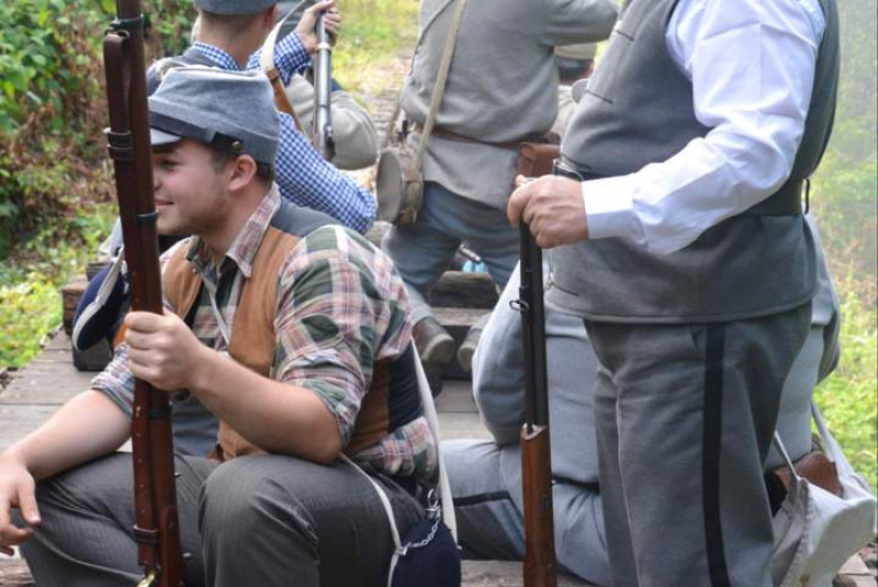 SEVER proti JUHU, rekonštrukcia slávnej bitky na detskej železni SEVER proti JUHU, rekonštrukcia slávnej bitky na detskej železni