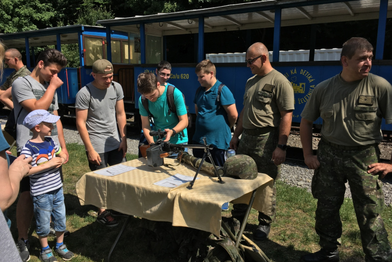 Vojaci na Detskej železnici Vojaci na Detskej železnici