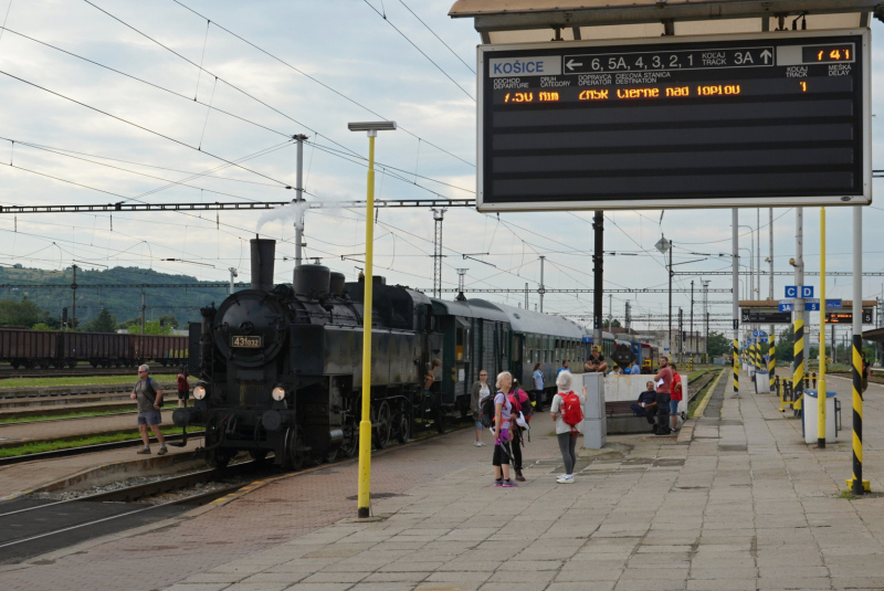 Parný vlak Košice - Hanušovce nad Topľou