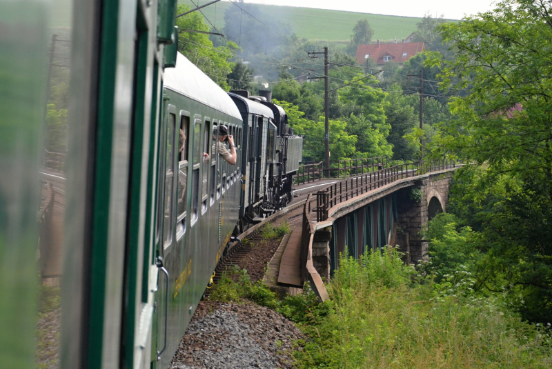 Parný vlak Košice - Hanušovce nad Topľou