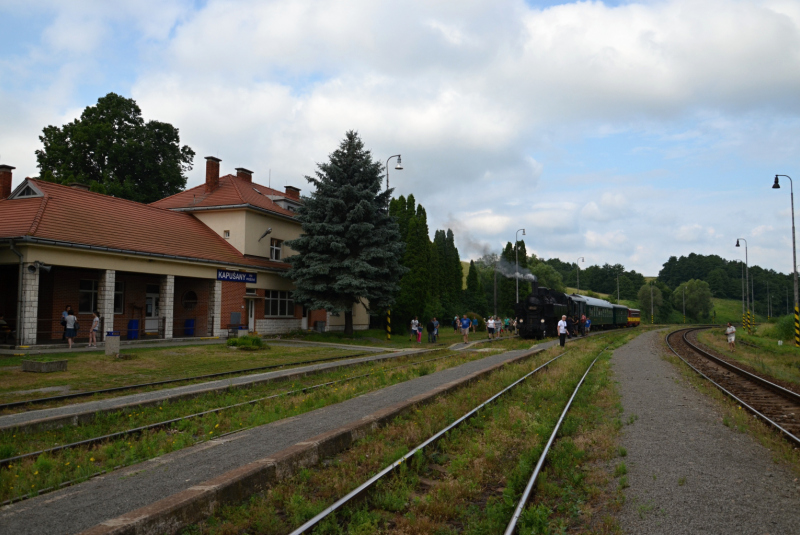 Parný vlak Košice - Hanušovce nad Topľou