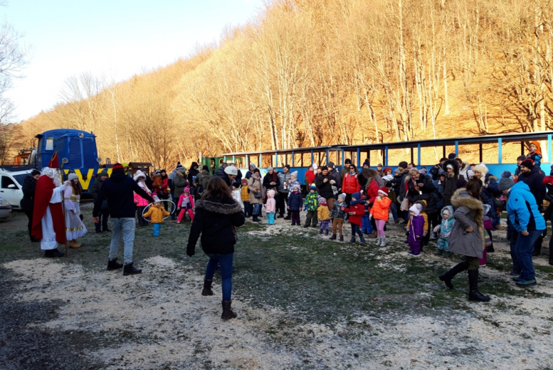 Mikulášska jazda na detskej železnici 