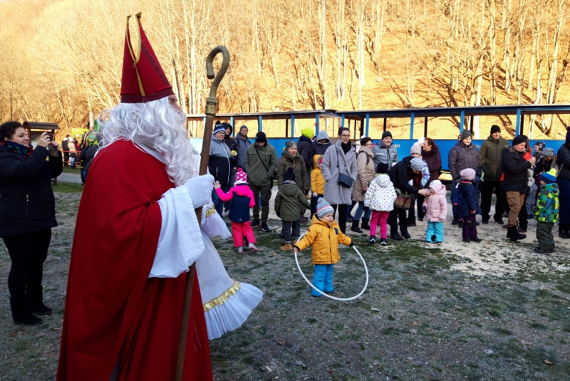 Mikulášska jazda na detskej železnici 