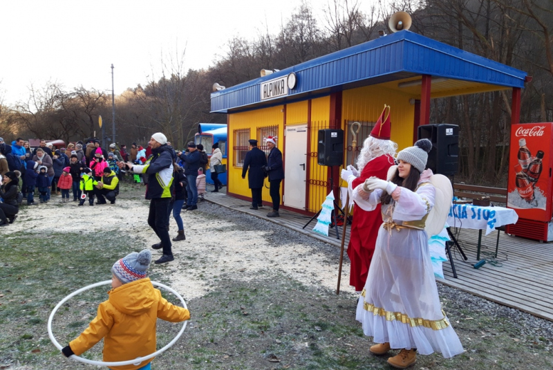 Mikulášska jazda na detskej železnici 