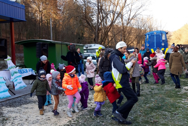 Mikulášska jazda na detskej železnici 