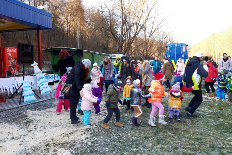 Mikulášska jazda na detskej železnici 