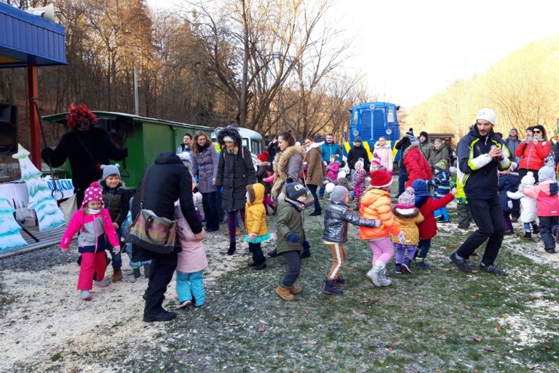 Mikulášska jazda na detskej železnici 