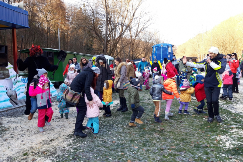 Mikulášska jazda na detskej železnici 