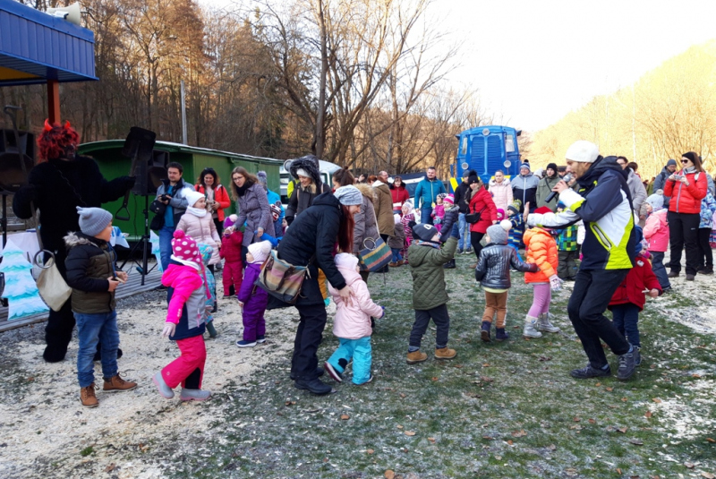 Mikulášska jazda na detskej železnici 