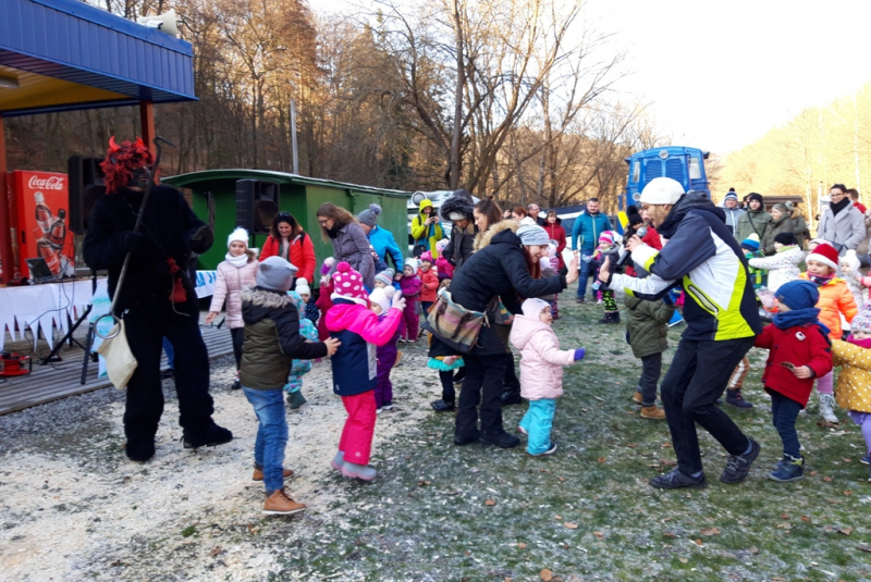 Mikulášska jazda na detskej železnici 