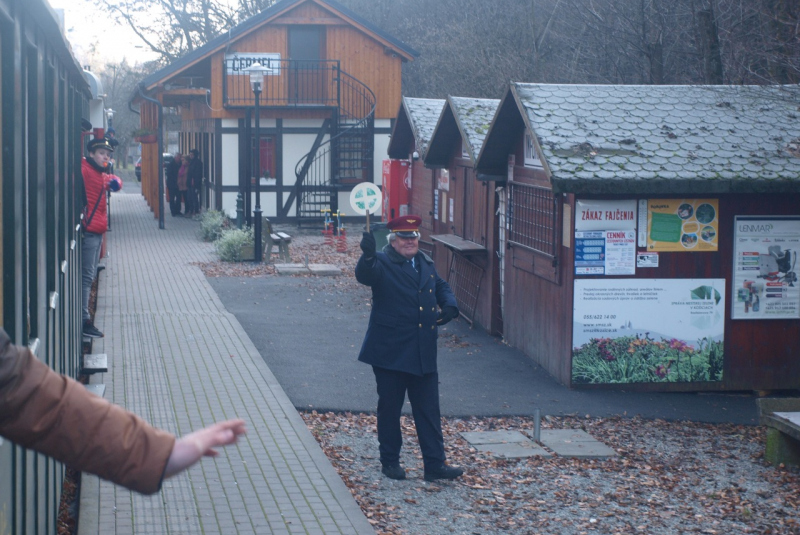 Mikulášska jazda na detskej železnici 