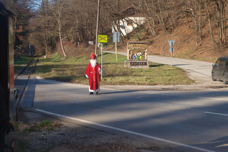 Mikulášska jazda na detskej železnici 