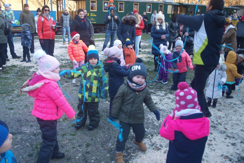 Mikulášska jazda na detskej železnici 