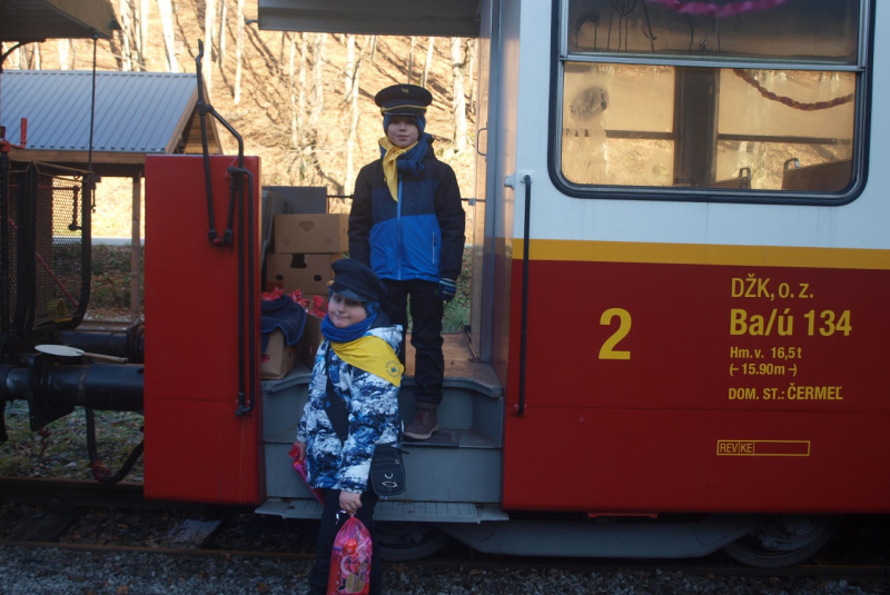 Mikulášska jazda na detskej železnici 