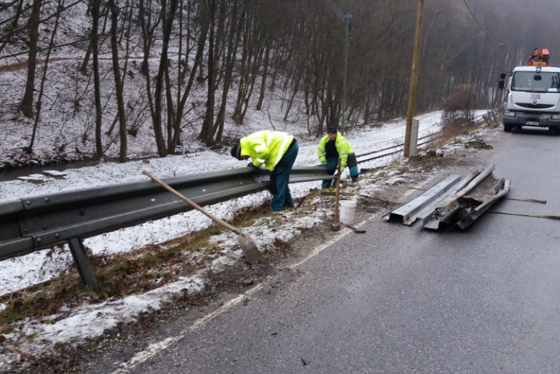 Začala oprava poškodených zvodidiel v Čermeli