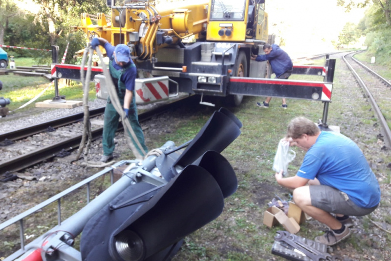 Odchodové návestidlá na Alpinke Odchodové návestidlá na Alpinke